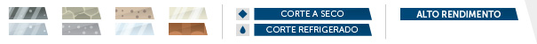 Materiais | Corte a Seco - Corte Refrigerado | Alto Rendimento