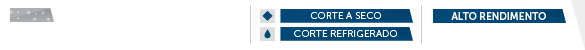 Materiais | Corte a Seco - Corte Refrigerado | Alto Rendimento