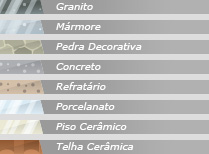 Granito - Mármore - Pedra Decorativa - Concreto - Refratário - Porcelanato - Piso Cerâmico - Telha Cerâmica